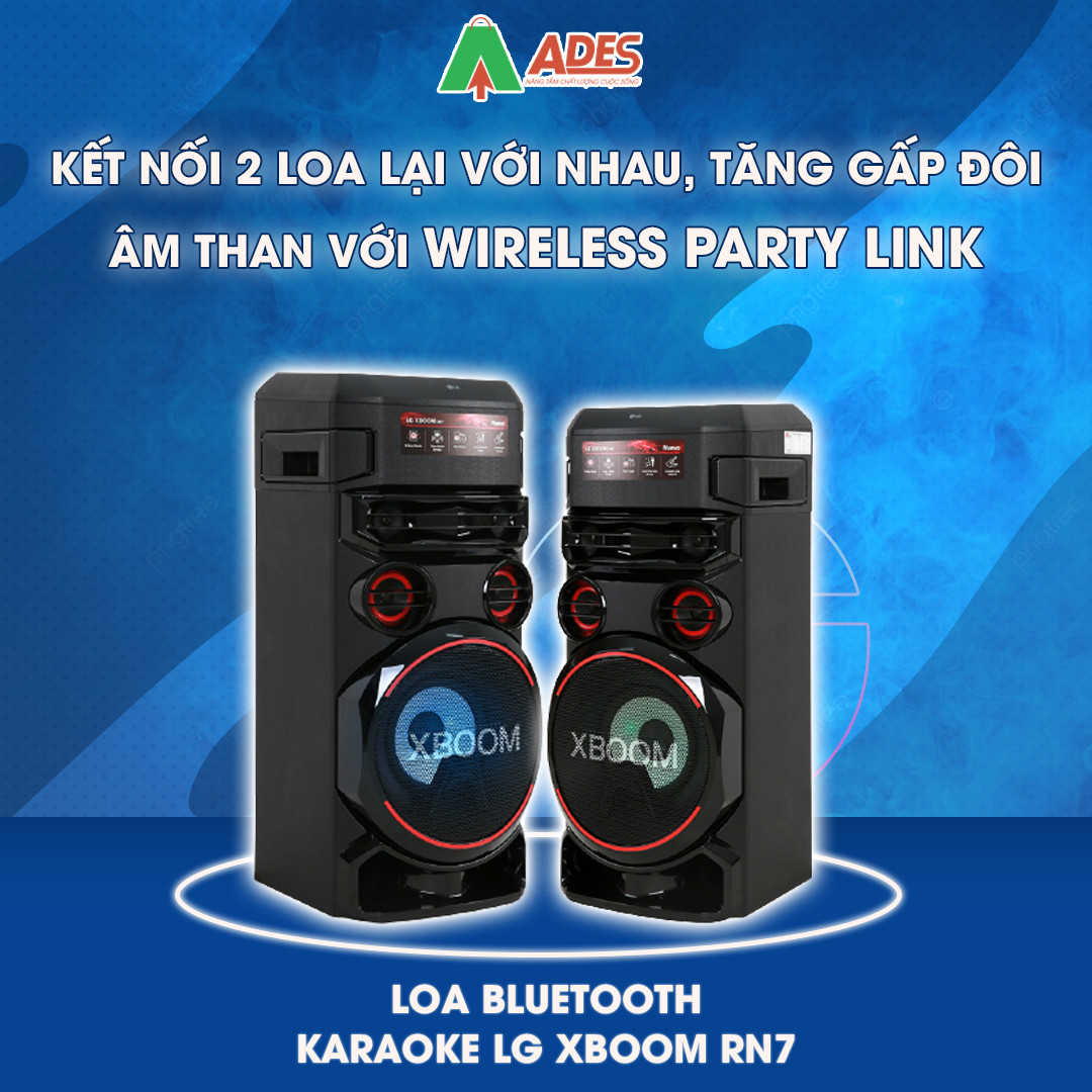 ket noi 2 loa voi nhau  Loa Bluetooth Karaoke LG Xboom RN7
